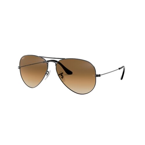 Ray-Ban RB3025 004/51-62 Aviator Large Metal Gunmetal / Light Brown Gradient Lenses