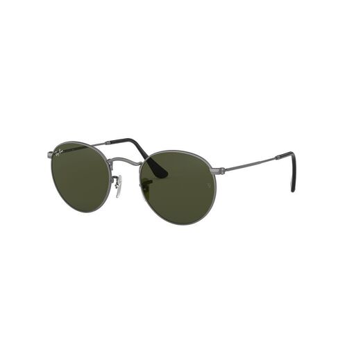 Ray-Ban RB3447 029-50 Round Metal Gunmetal / Green Lenses