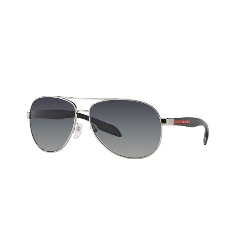 Prada Linea Rossa PS53PS 1BC5W1-62 Steel / Grey Gradient Polarised Lenses