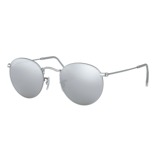 Ray-Ban RB3447 019/30-50 Round Metal Silver / Silver Mirror Lenses