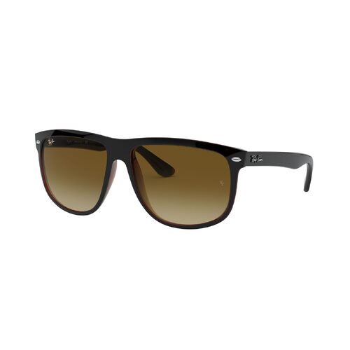 Ray-Ban RB4147 609585-60 Boyfriend Black On Brown / Brown Gradient Dark Brown Lenses