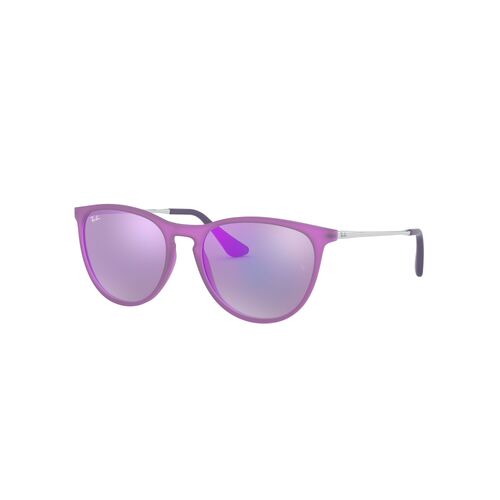 Ray-Ban Junior RJ9060S 70084V-50 Erika Violet Fluro / Grey Violet Mirror Lenses