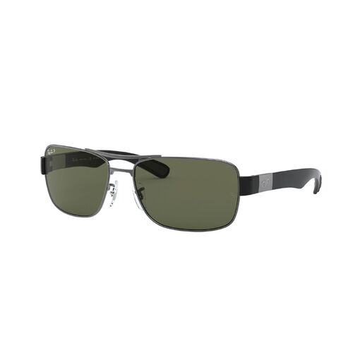 Ray-Ban RB3522 004/9A-64 Gunmetal / Green Polarised Lenses