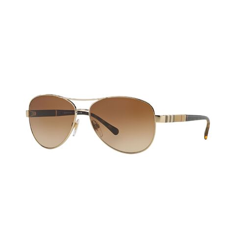 Burberry BE3080 114513-59 Light Gold / Brown Gradient Lenses