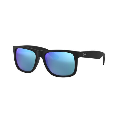 Ray-Ban RB4165F 622/55-55 Justin Black / Blue Mirror Lenses