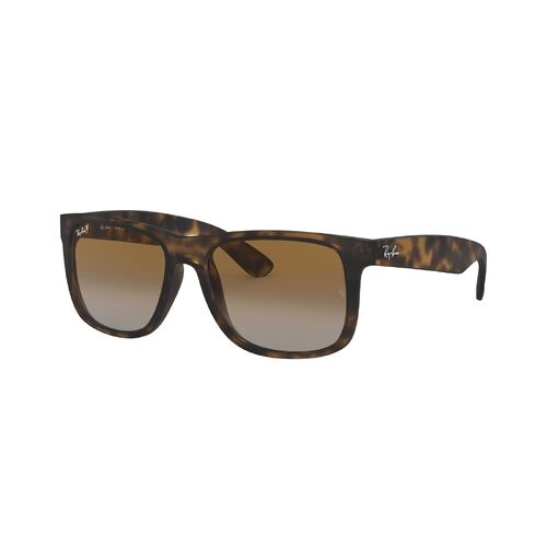 Ray-Ban RB4165 865/T5-55 Justin Rubber Havana / Brown Gradient Polarised Lenses