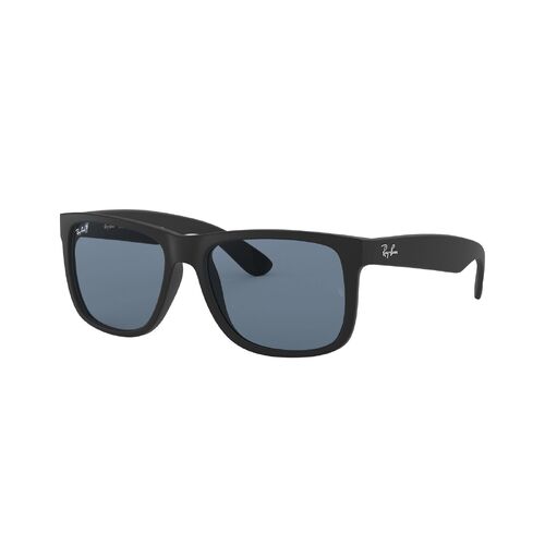 Ray-Ban RB4165 622/2V-55 Justin Rubber Black / Blue Classic Polarised Lenses