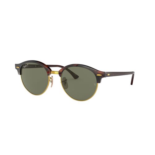 Ray-Ban RB4246 990/58-51 Clubround Red Havana / Green Classic G-15 Polarised Lenses