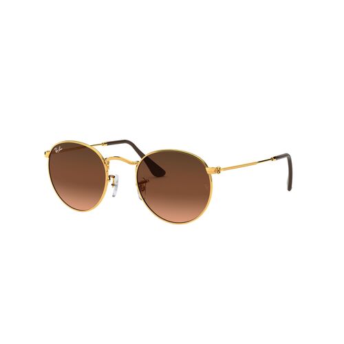 Ray-Ban RB3447 9001A5-50 Round Metal Light Bronze / Pink Brown Gradient Lenses
