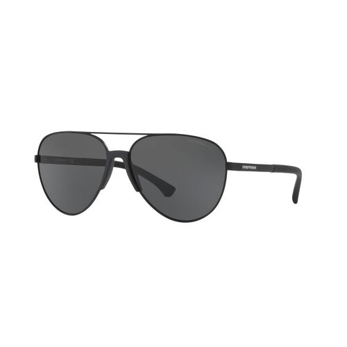 Emporio Armani EA2059 320387-61 Matte Black / Grey Lenses