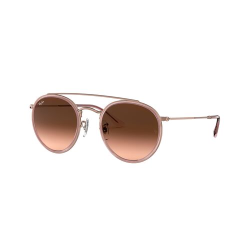 Ray-Ban RB3647N 9069A5-51 Round Double Bridge Copper / Brown Gradient Lenses