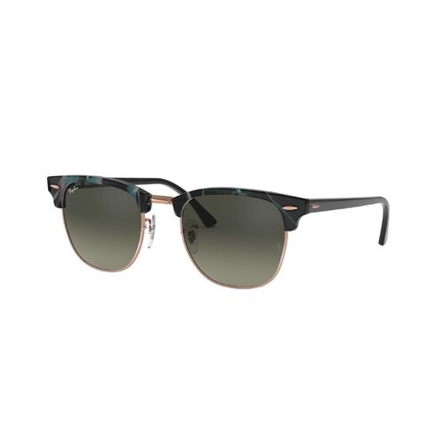 Ray-Ban RB3016 125571-51 Clubmaster Fleck Spotted Grey & Green / Light Grey Gradient Dark Grey Lenses