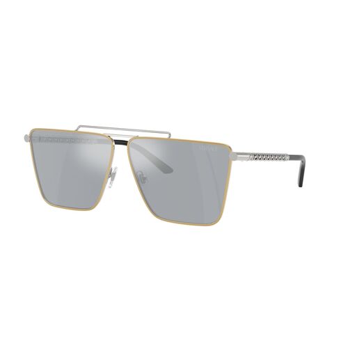 Versace VE2266 15141U-64 Gold w Silver / Silver Mirror Lenses