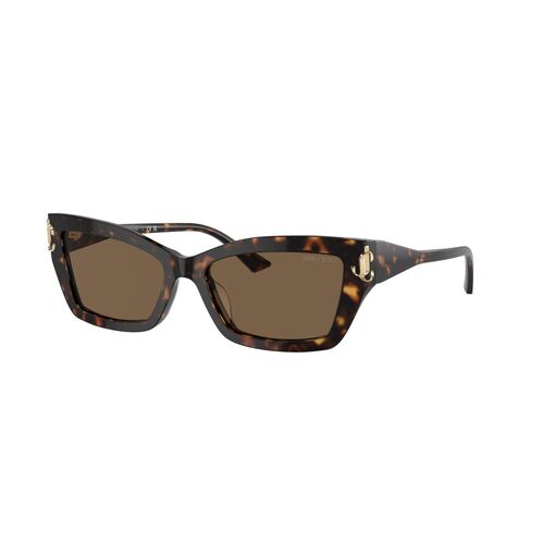 Jimmy Choo JC5011U 500273-55 Havana / Dark Brown Lenses