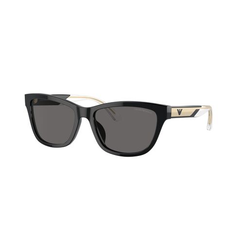 Emporio Armani EA4227U 501787-56 Shiny Black / Dark Grey Polarised Lenses