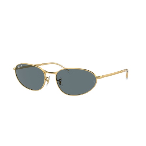 Ray-Ban RB3734 001/3R-56 Arista Gold / Dark Blue Polarised Lenses