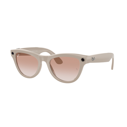 Ray-Ban Wearable x Meta Skyler RW4010 670013-52 Chalky Grey / Cinnamon Pink Lenses