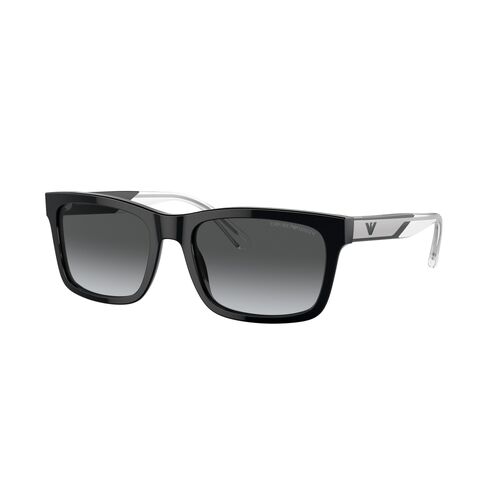 Emporio Armani EA4224 5017T3-57 Shiny Black / Dark Grey Polarised Lenses