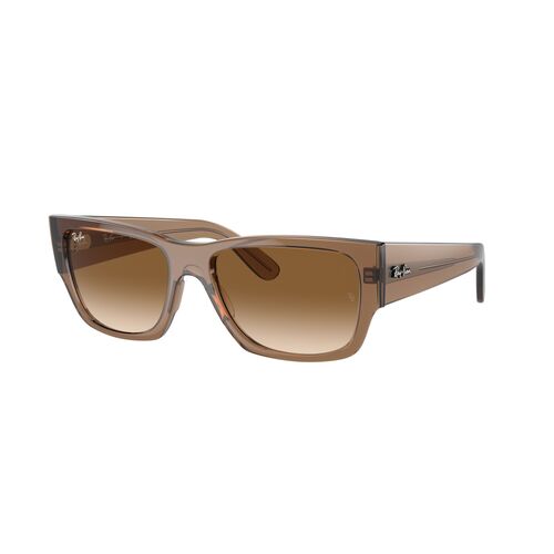 Ray-Ban RB0947S 664051-56 Carlos Transparent Light Brown / Clear Brown Gradient Lenses