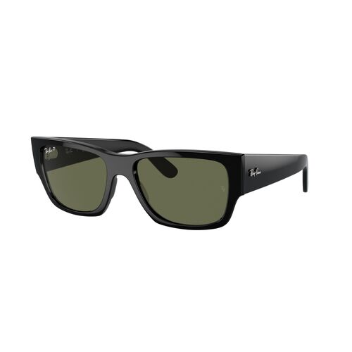 Ray-Ban RB0947S 901/58-56 Carlos Black / Green Polarised Lenses