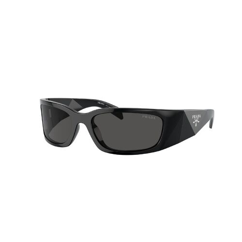 Prada PRA19S 1AB5S0-60 Black / Dark Grey Lenses