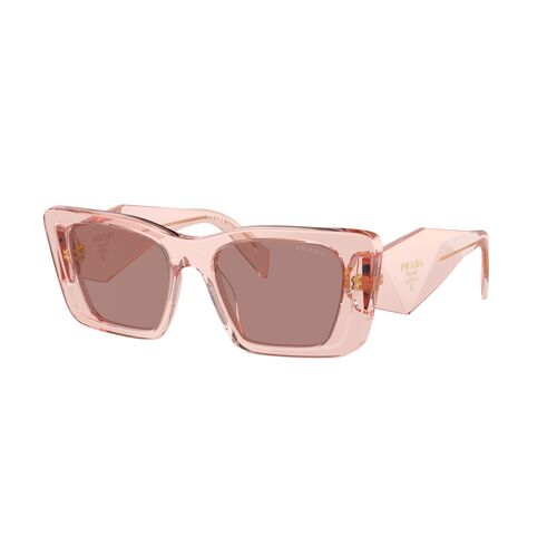 Prada PR08YS 19Q10D-51 Transparent Peach / Light Brown Lenses