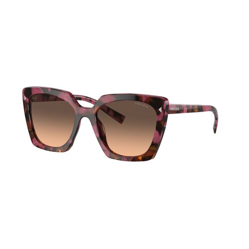 Prada PR23ZS 18N50C-54 Begonia Cognac Tortoise / Brown Gradient Grey Lenses