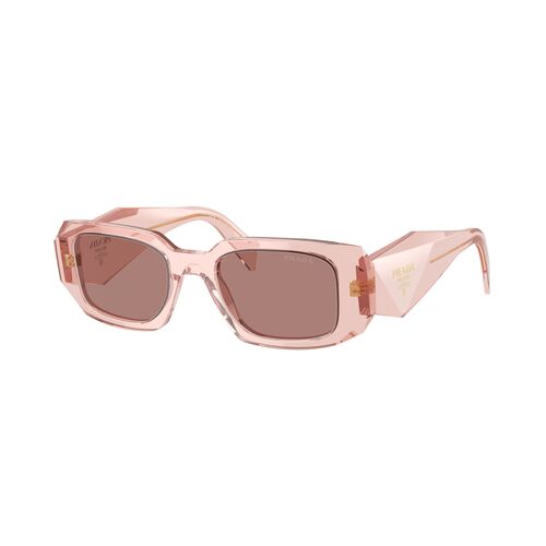 Prada PR17WSF 19Q10D-51 Transparent Peach / Light Brown Lenses