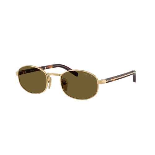 Prada PRB53S 5AK09Z-52 Gold / Dark Brown Lenses
