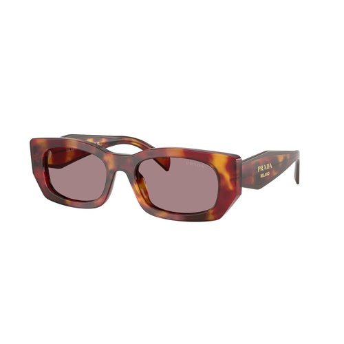 Prada PRB05S 22A20I-53 Poppy Tortoise / Light Purple Brown Lenses
