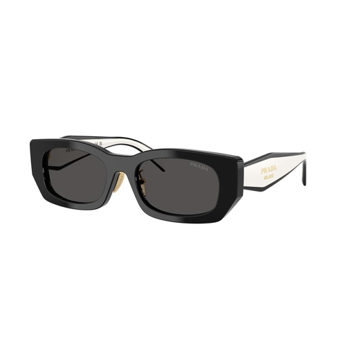 Prada PRB05SF 09Q08Z-53 Black / Dark Grey Lenses