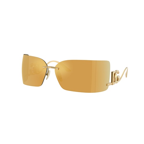 Dolce & Gabbana DG2319 02/5A-79 Gold / Brown Gold Mirror Lenses