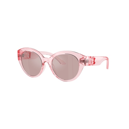 Dolce & Gabbana Kids DX6010 3098VS-47 Transparent Pink / Light Violet w Silver Mirror Lenses