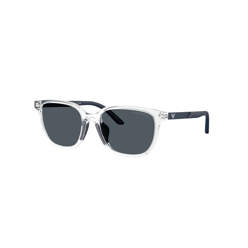 Emporio Armani Kids EK4006U 589387-49 Shiny Crystal / Dark Grey Lenses