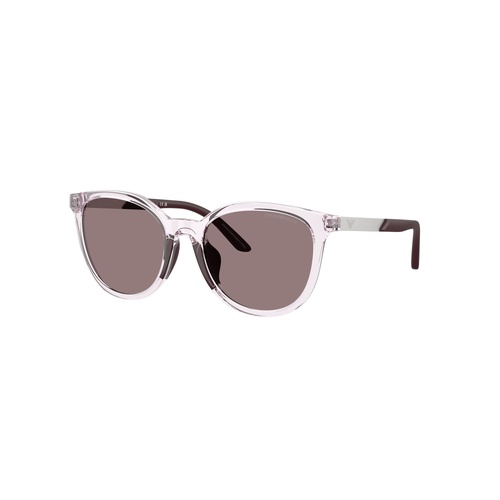 Emporio Armani Kids EK4007U 61397N-49 Shiny Transparent Pink / Dark Purple Lenses