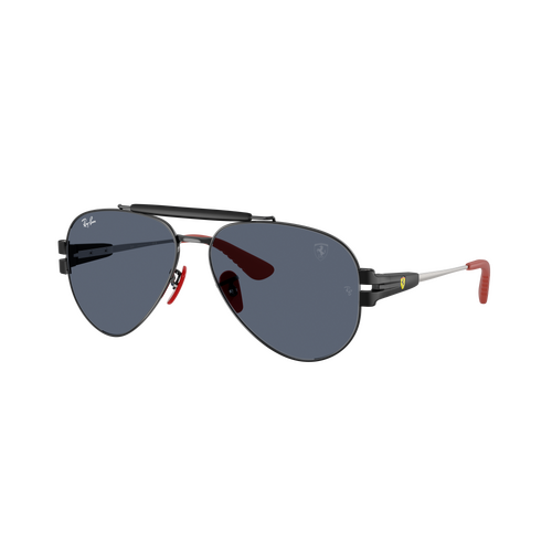 Ray-Ban RB3762M F00987-58 Scuderia Ferrari Collection Black / Dark Grey Lenses
