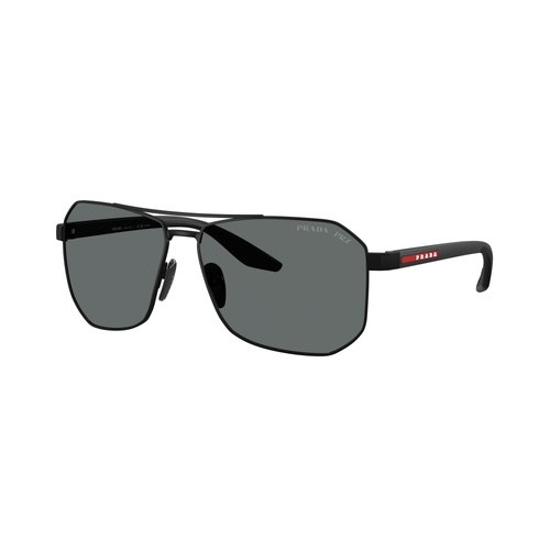 Prada Linea Rossa PSA53S DG05Z1-62 Rubber Black / Dark Grey Polarised Lenses