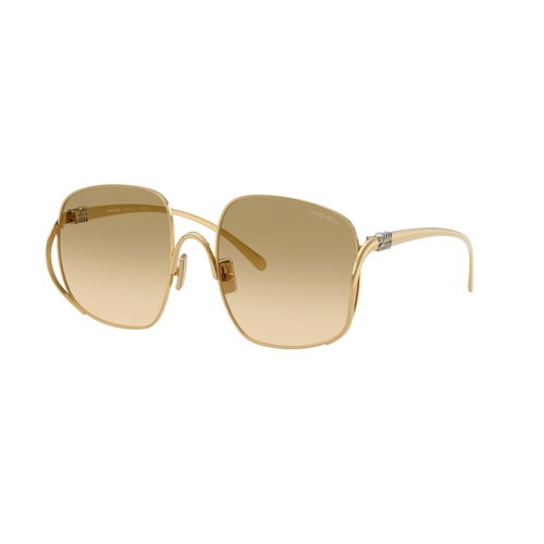 Miu Miu MUA57S 5AK20S-57 Gold / Camomilla Gradient Lenses
