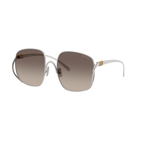 Miu Miu MUA57S 1BC30S-57 Silver / Grey Gradient Lenses