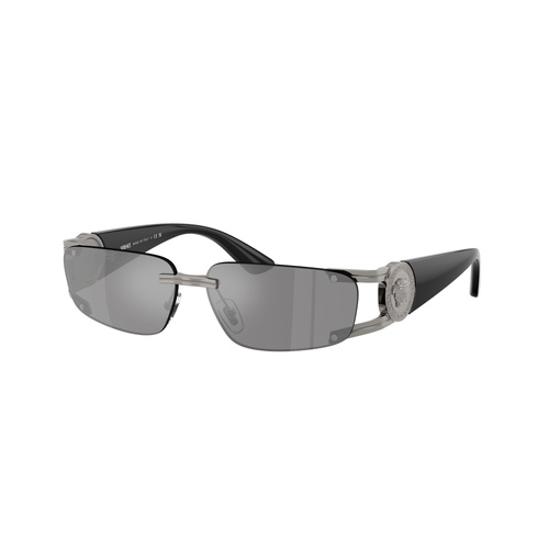 Versace VE2291 10006G-59 Gunmetal / Dark Grey Silver Mirror Lenses