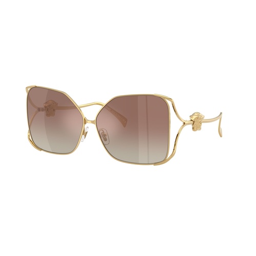 Versace VE2288 1002B8-62 Gold / Brown Gradient Silver Mirror Lenses