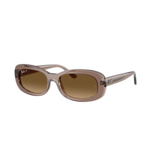 Ray-Ban RB2221 6827M2-53 Transparent Beige / Brown Gradient Polarised Lenses