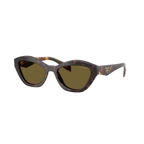 Prada PRA02S 17N09Z-52 Root Tortoise / Dark Brown Lenses