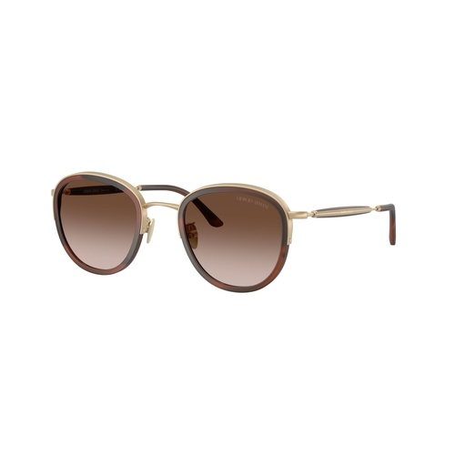 Giorgio Armani AR6176 300213-49 Matte Pale Gold / Brown Gradient Lenses