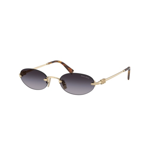 Miu Miu MUA54S ZVN5D1-51 Pale Gold / Grey Gradient Lenses