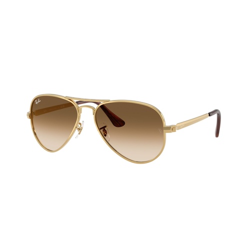 Ray-Ban RB3925 001/51-58 Aviator Max Arista Gold / Clear Brown Gradient Lenses