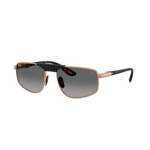 Ray-Ban RB3776M F12771-58 Scuderia Ferrari Collection Matte Rose Gold / Grey Gradient Lenses