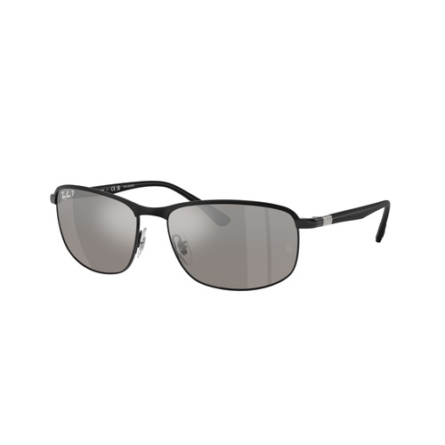 Ray-Ban RB3671CH 186/5J-60 Black On Black / Silver Mirror Polarised Chromance Lenses
