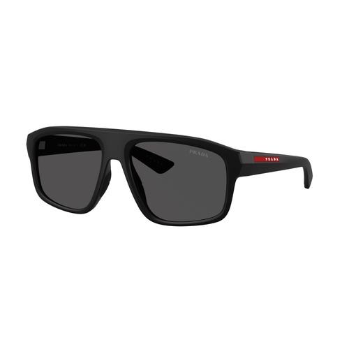 Prada Linea Rossa PSB02S 1BO06F-59 Matte Black / Dark Grey Lenses