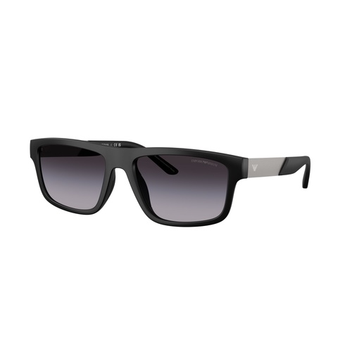 Emporio Armani EA4244U 50018G-57 Matte Black / Grey Gradient Lenses